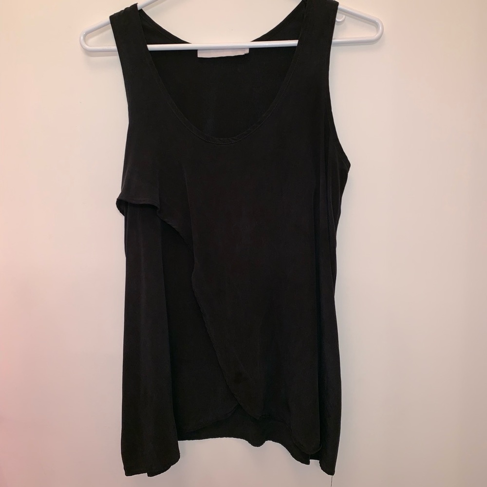 Kain Label - 100% Silk Black Tank